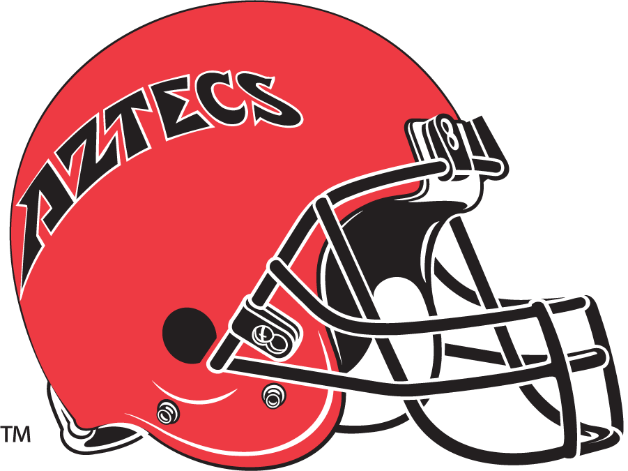 San Diego State Aztecs 1997-2000 Helmet Logo diy iron on heat transfer...